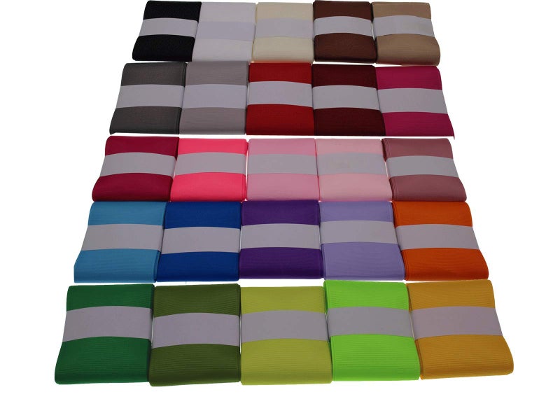 Jesep 100 Yards 3" Soild Grosgrain Ribbon Boutique Gift Wrapping Package Ribbon, DIY Crafts Bow Hair Headband Accessories Assorted Ribbon (3" 7.5cm) - Image 2